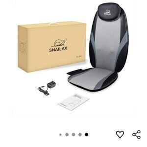snailax shiatsu massage cushion with heat